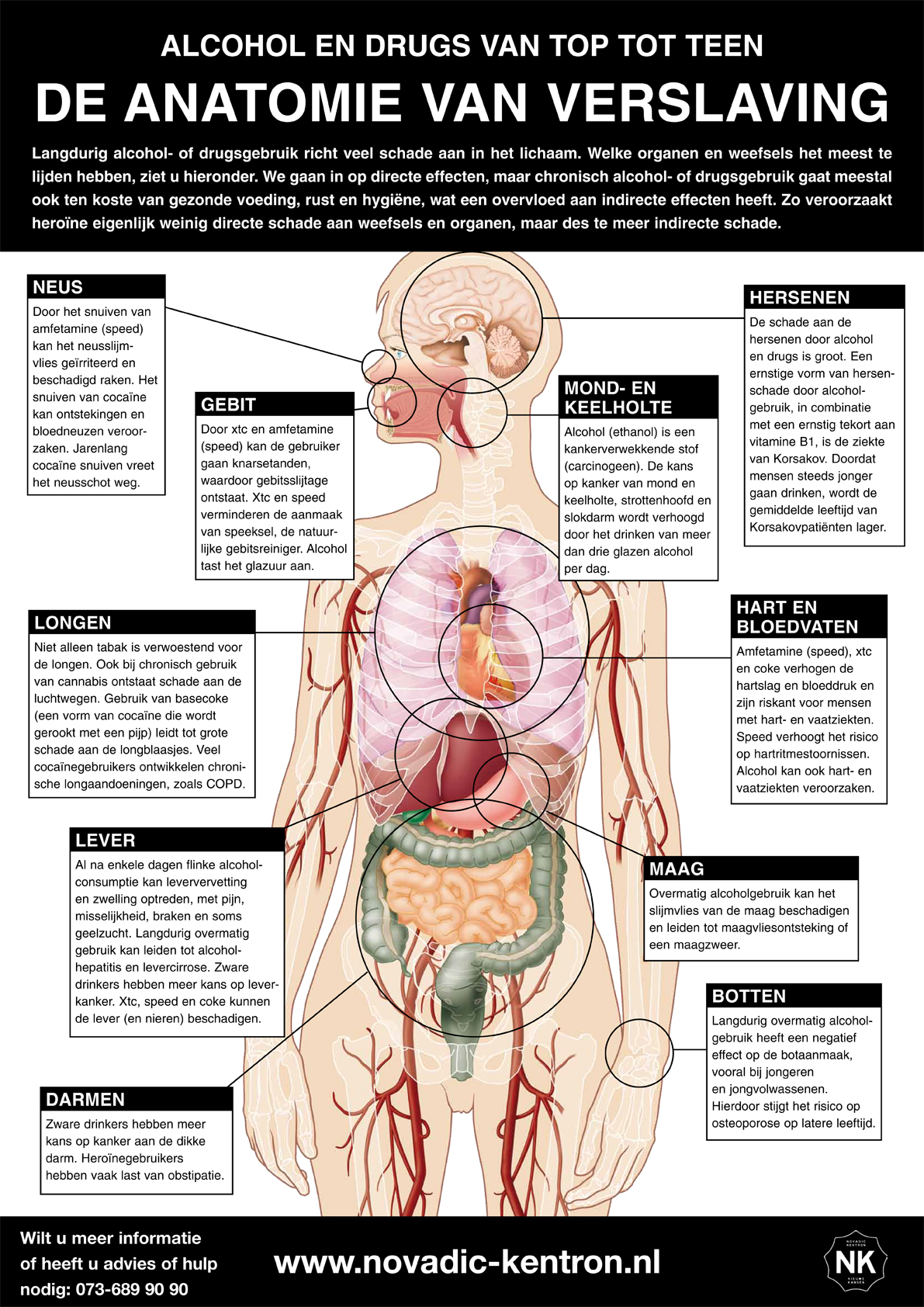Fonkelnieuw Effecten van alcohol en drugs op het lichaam - Novadic-Kentron BU-43